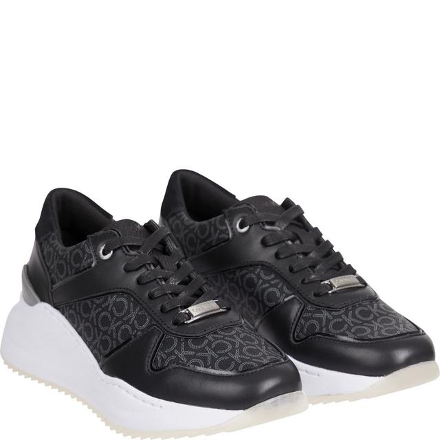 Sportiniai bateliai moterims, Juoda, Chunky intern wedge sport shoe