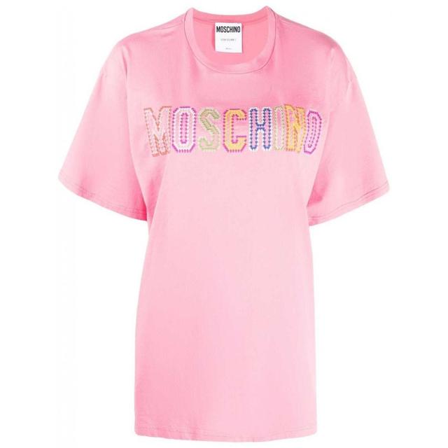 Marškinėliai trump. rankovėmis moterims, Rožinė, T-shirt
