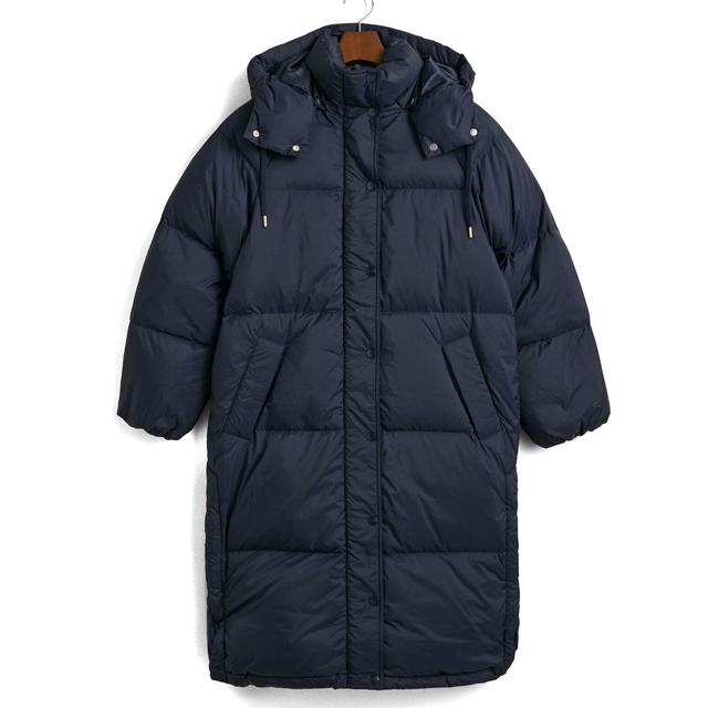Paltas moterims, Mėlyna, Full length down coat