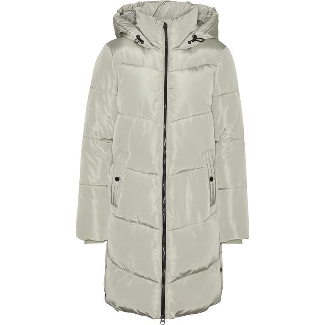 Pūkinis paltas moterims, Pilka, Halsey coat boo