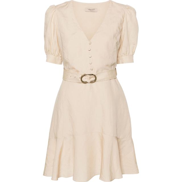 Mini suknelė moterims, Kūno, Linen mini dress