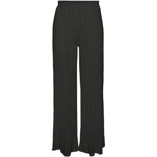 Kelnės moterims, Juoda, PCAFIE HW LACE PANTS