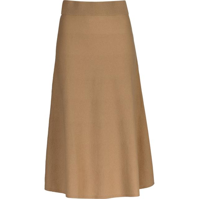 Midi sijonas moterims, Ruda, Superfine lambswool skirt