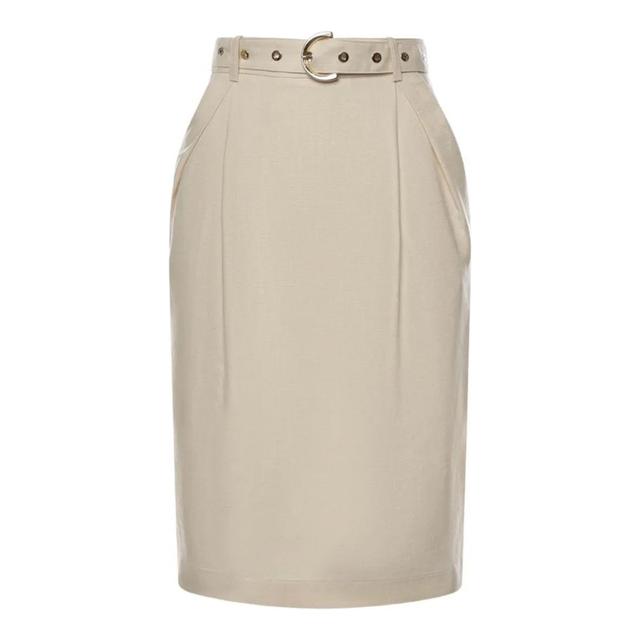 Midi sijonas moterims, Balta, Edwena skirt