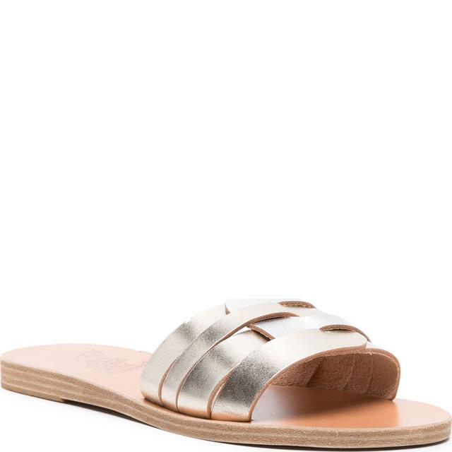 Basutės moterims, Sidabrinė, Filenada vachetta sandals