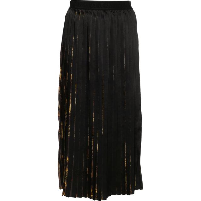 Midi sijonas moterims, Juoda, Watercolour couture midi skirt