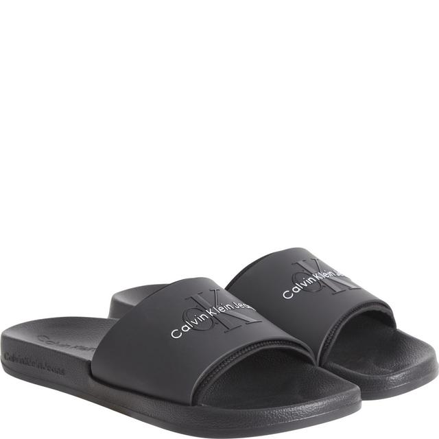 Šlepetės vyrams, Juoda, Slide monogram