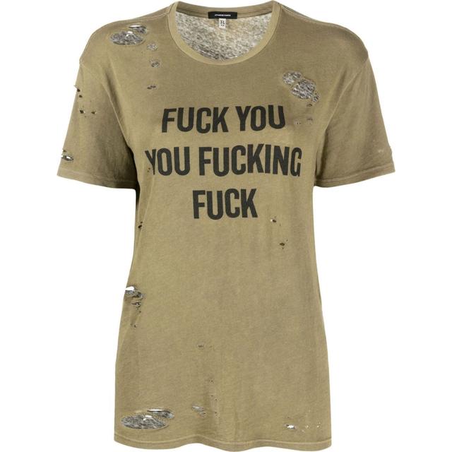 Marškinėliai trump. rankovėmis moterims, Žalia, F.u ripped boy t-shirt