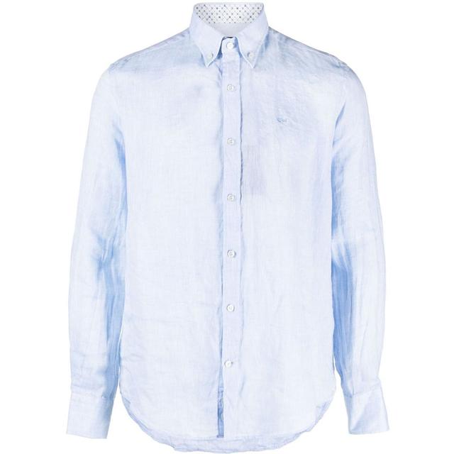 Marškiniai ilgomis rankovėmis vyrams, Mėlyna, Linen shirt