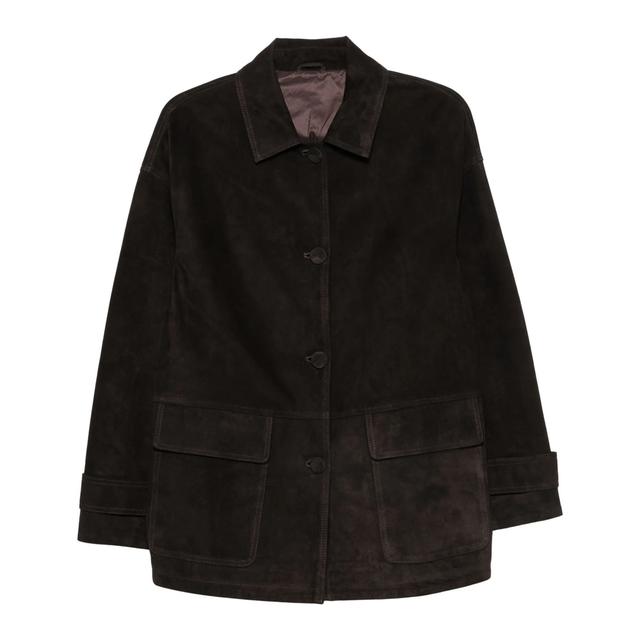 Odinė striukė moterims, Ruda, Leather jacket