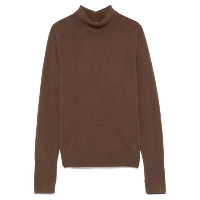 Megztinis moterims, Ruda, Cashmere high-neck sweater