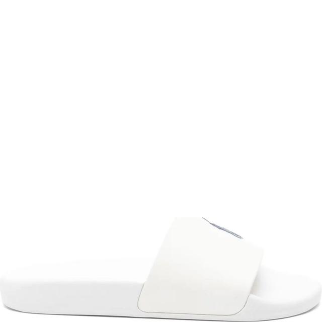 Guminės šlepetės moterims, Balta, Polo slide-sandals-slide