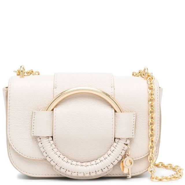 Rankinė per petį moterims, Smėlio, Hana chain bag