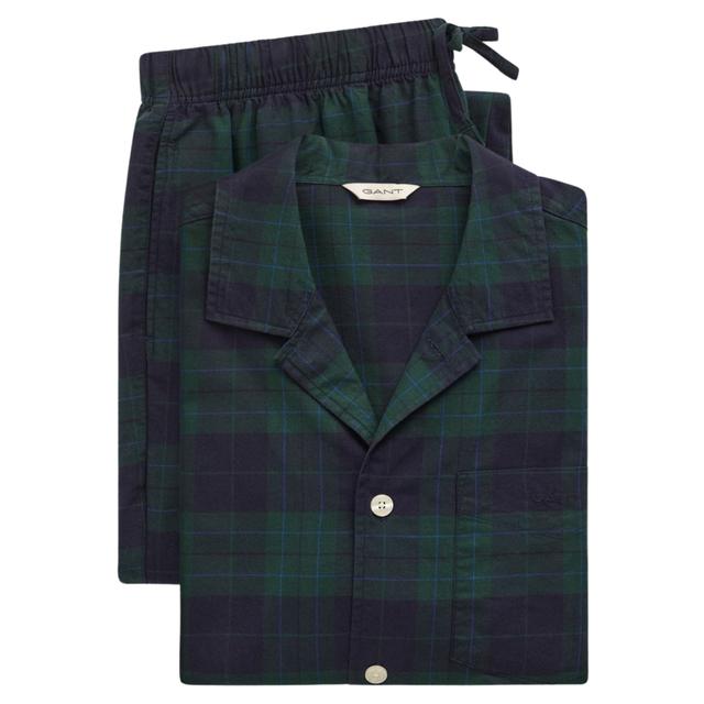 Pižama vyrams, Žalia, Checked pajama set giftbox