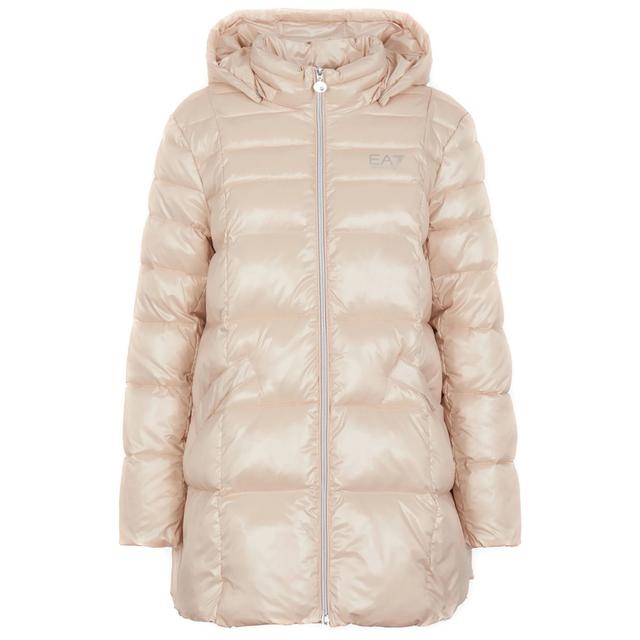 Pūkinis paltas moterims, Rožinė, Caban coat