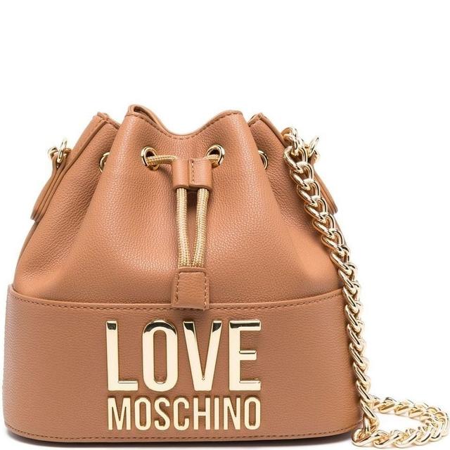 Rankinė per petį moterims, Ruda, Bucket bag