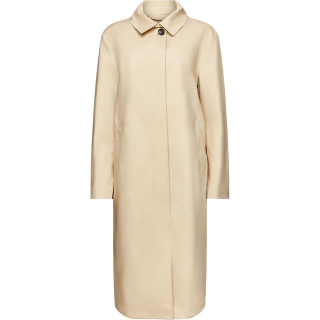 Paltas moterims, Smėlio, Midi Car Coat