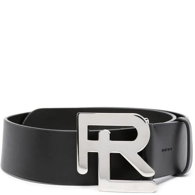 Diržas moterims, Juoda, 50mm rl logo belt wide