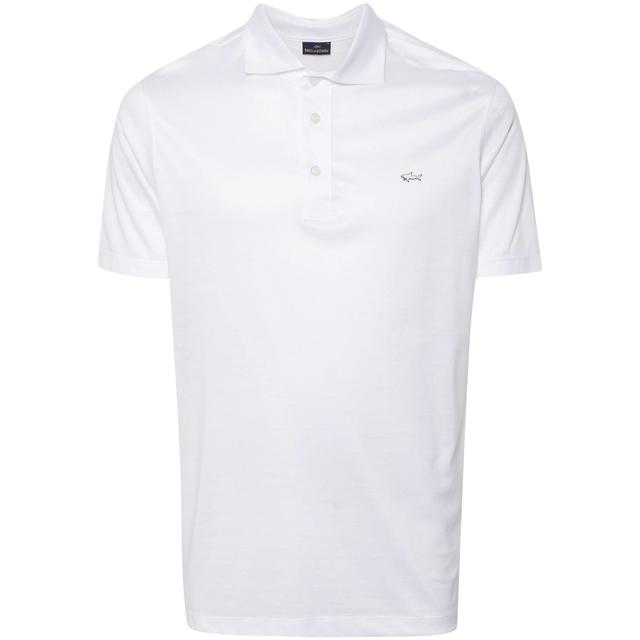 Polo marškiniai trumpos rank. vyrams, Balta, men's knitted poloshirt
