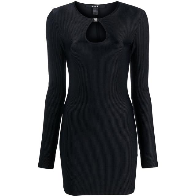 Mini suknelė moterims, Juoda, Charmed keyhole dress