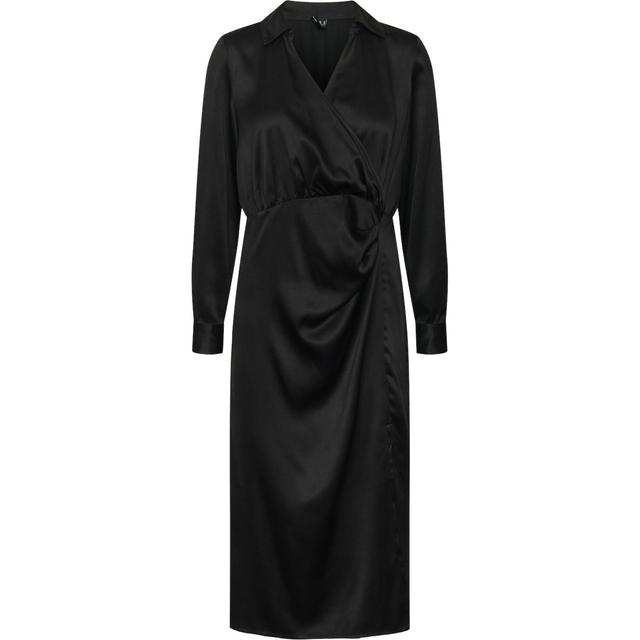 Maxi suknelė moterims, Juoda, VMKLEO LS CALF SHIRT