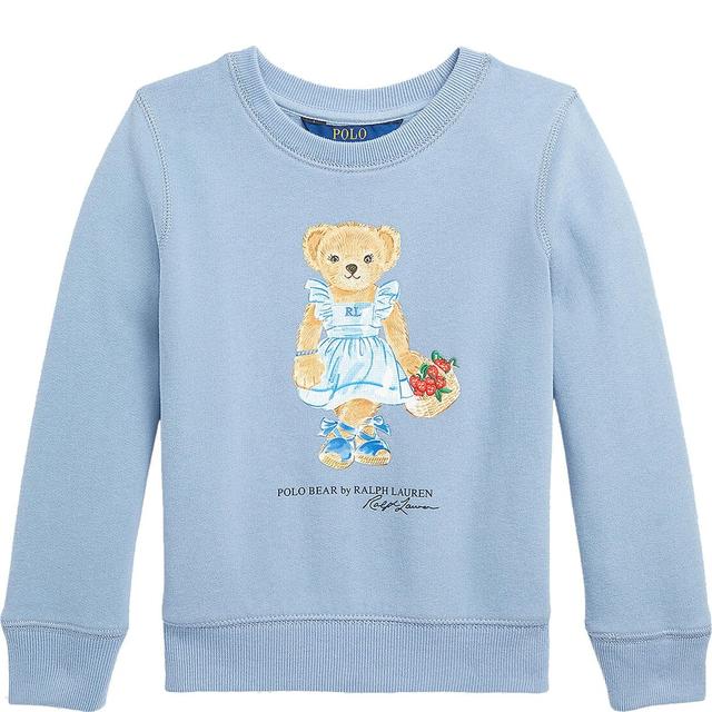 Sportinis nertinis mergaitėms, Mėlyna, Polo bear sweatshirt  (2-6x)