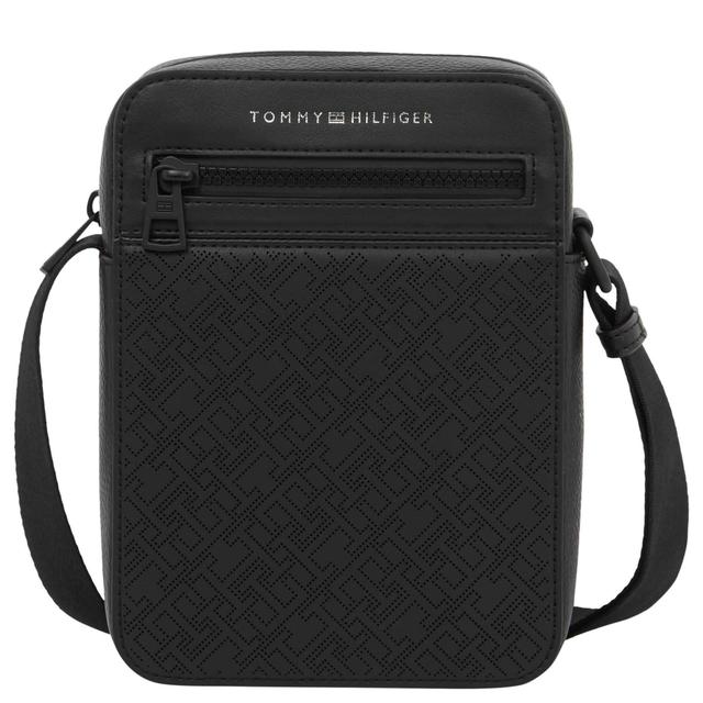 Rankinė per petį vyrams, Juoda, TH monogram mini reporter