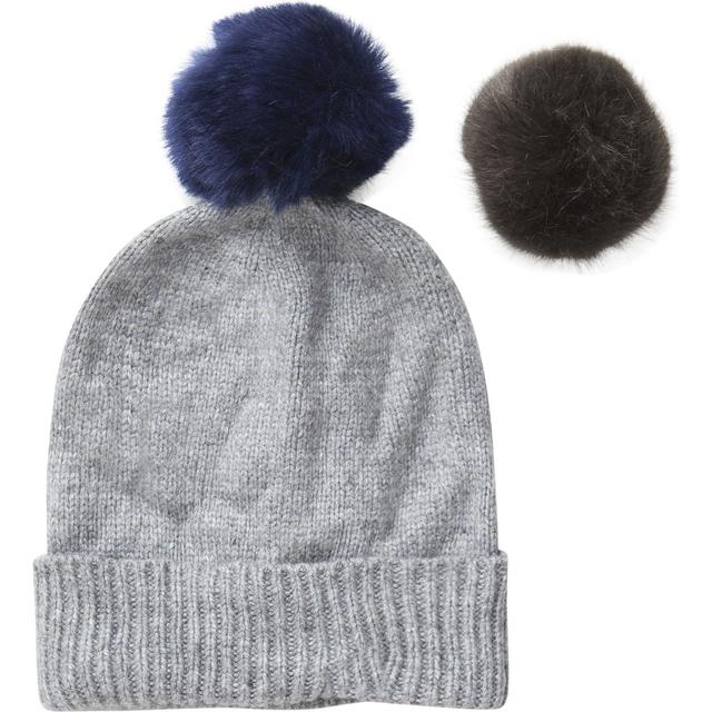 Skrybėlė moterims, Pilka, PCROLLO POM POM