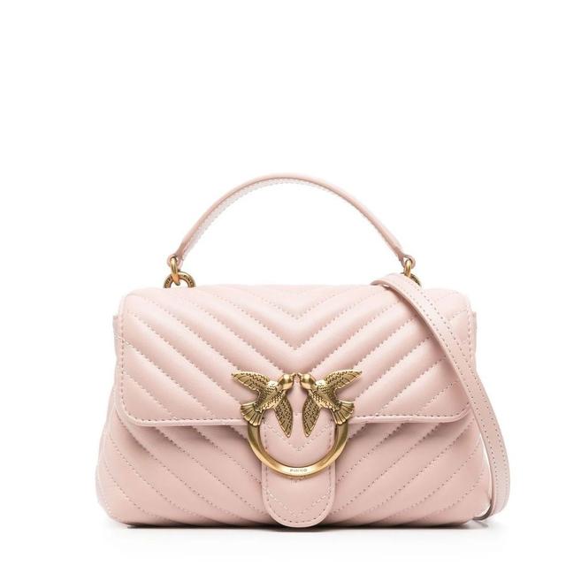 Rankinė per petį moterims, Rožinė, Love lady puff mini crossbody