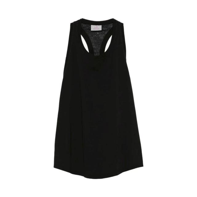 Marškiniai be rankovių moterims, Juoda, Tank top