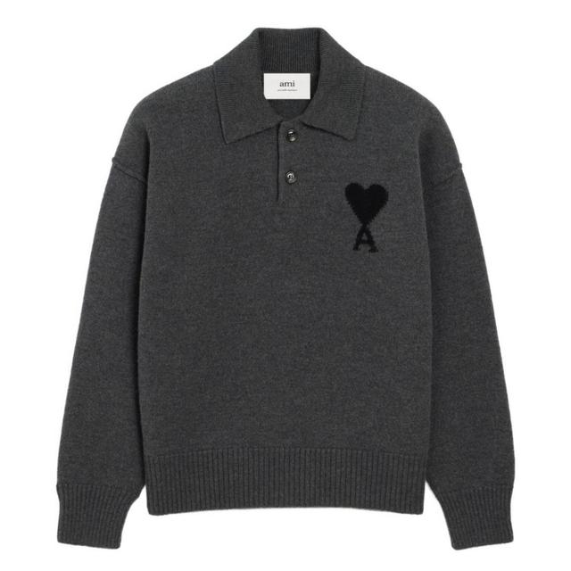Megztinis, Pilka, Ami de coeur polo sweater