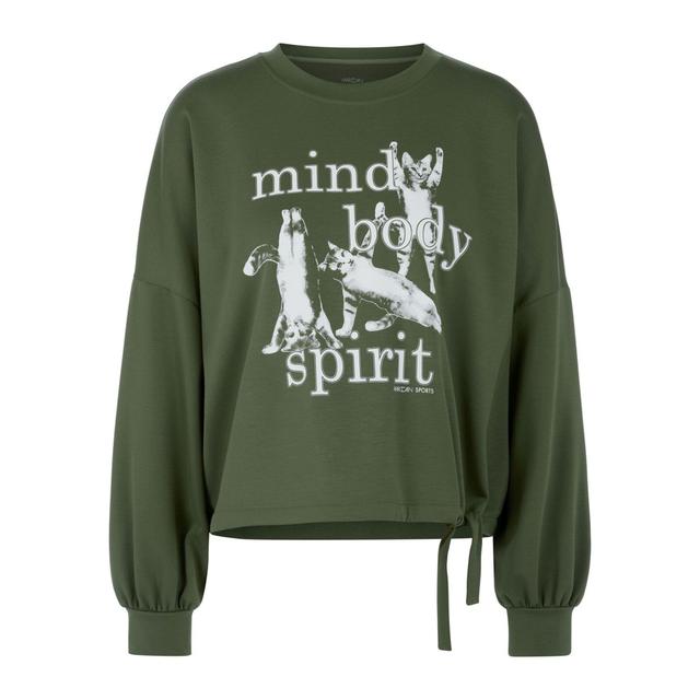 Sportinis nertinis moterims, Žalia, Sweatshirt