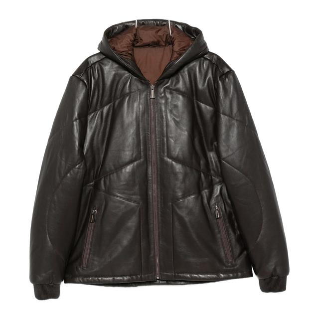 Odinė striukė vyrams, D.brown, Leather jacket