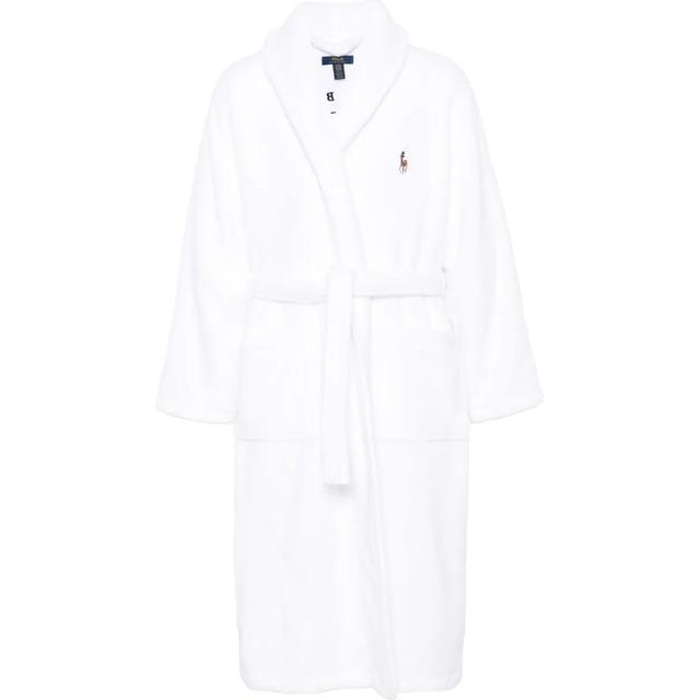 Chalatas vyrams, Balta, L/s shawl-sleep-robe