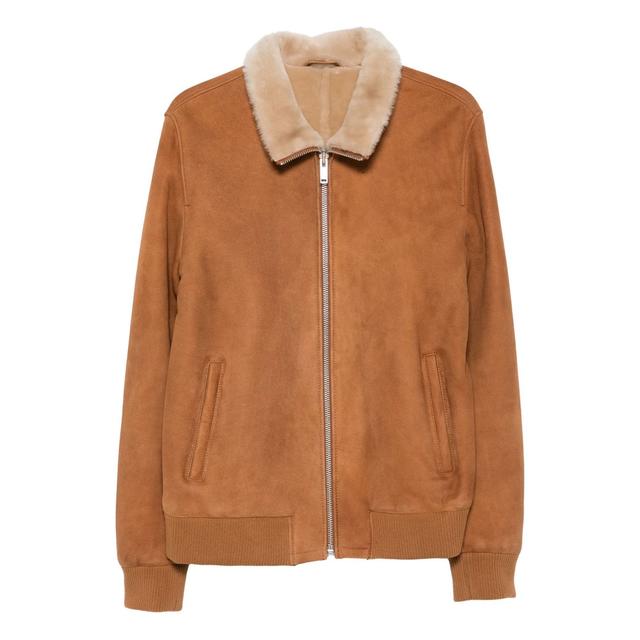 Odinė striukė vyrams, Smėlio, Leather jacket