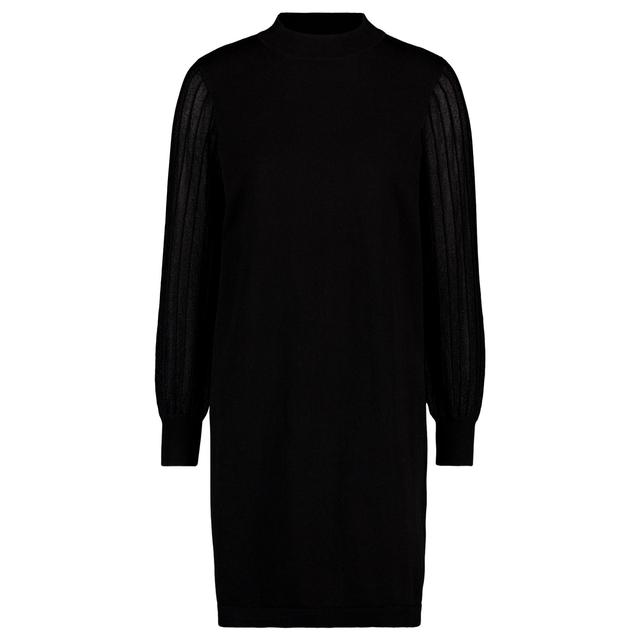Megzta suknelė moterims, Juoda, Short Knit Dress