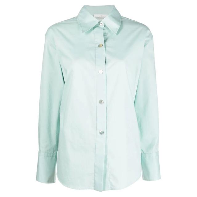 Marškiniai ilgomis rankovėmis moterims, Mėlyna, Tie back long sleeve shirt