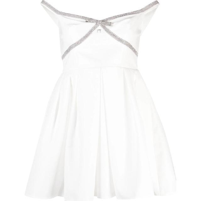 Mini suknelė moterims, Balta, Diamante mini dress
