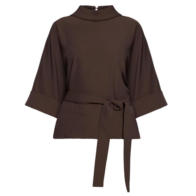 Palaidinės moterims, Ruda, Short-sleeved blouse