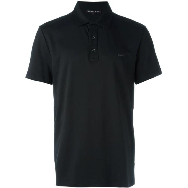 Polo marškiniai trumpos rank. vyrams, Juoda, Sleek polo shirt