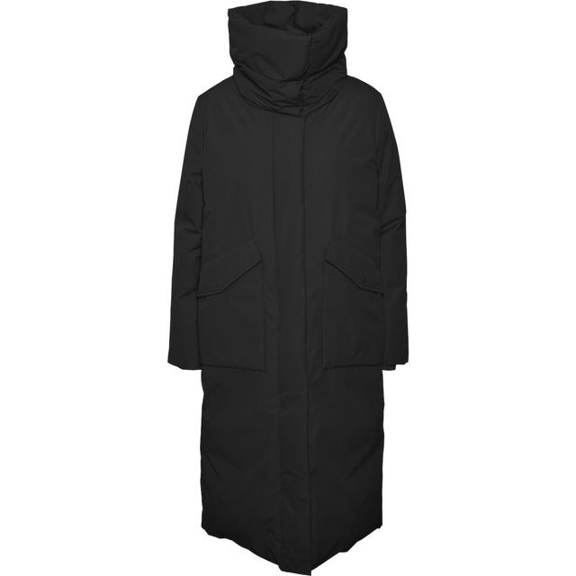 Pūkinis paltas moterims, Juoda, Rikke long down coat