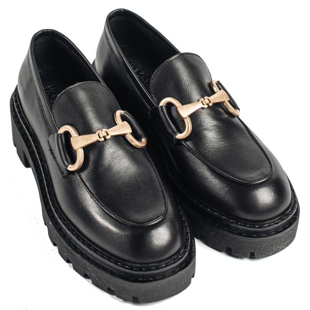 Loaferiai moterims, Juoda, Bea loafers