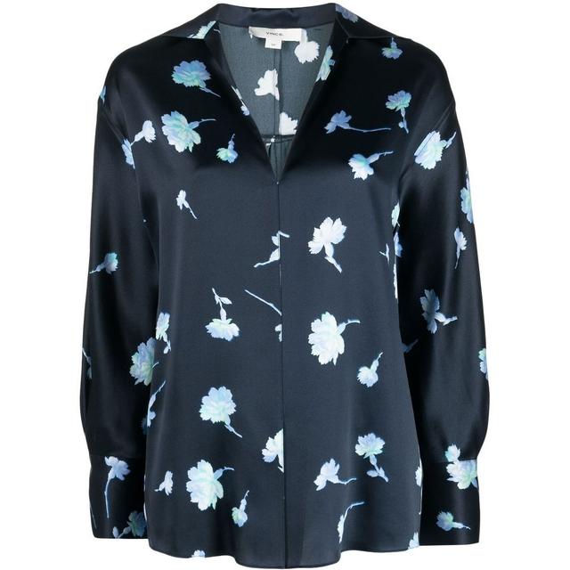 Palaidinės moterims, Mėlyna, Sea carnation shaped collar to