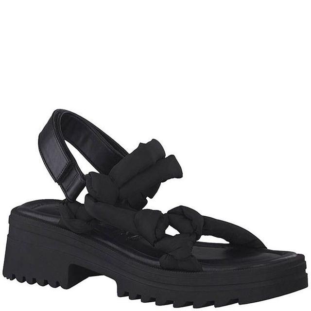 Basutės moterims, Juoda, SANDALS