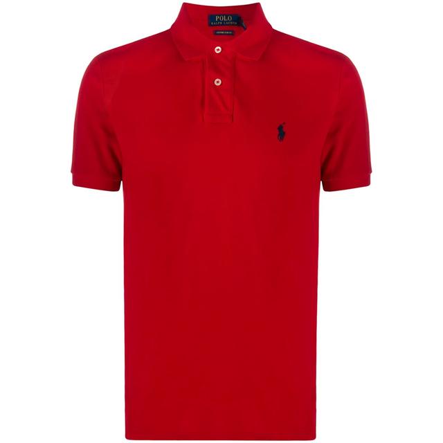 Palaidinės vyrams, Raudona, Embroidered polo shirt