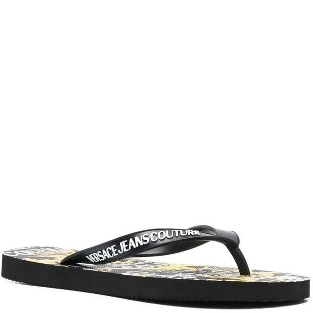 Pliažo šlepetės per pirštą vyrams, BLACK/GOLD, Fondo flip-flops