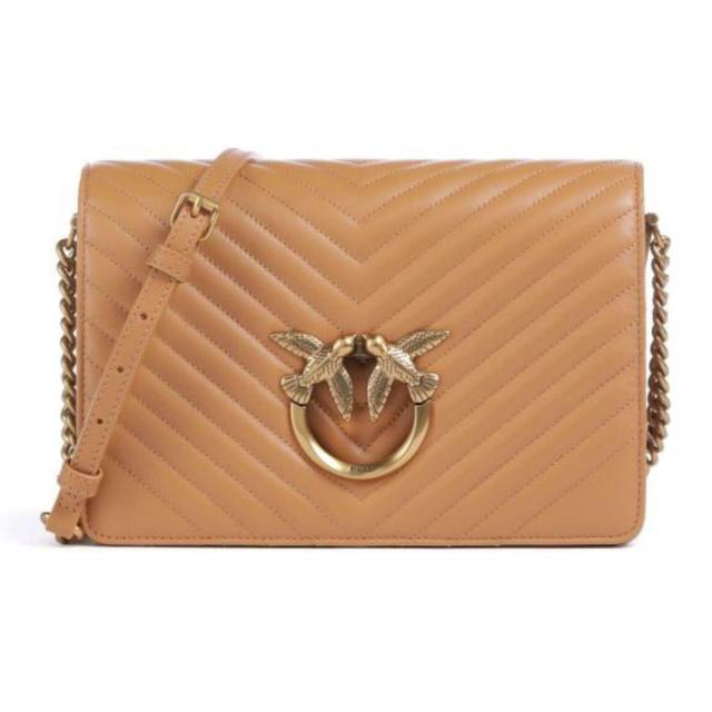 Rankinė per petį moterims, Ruda, Love classic shoulder bag