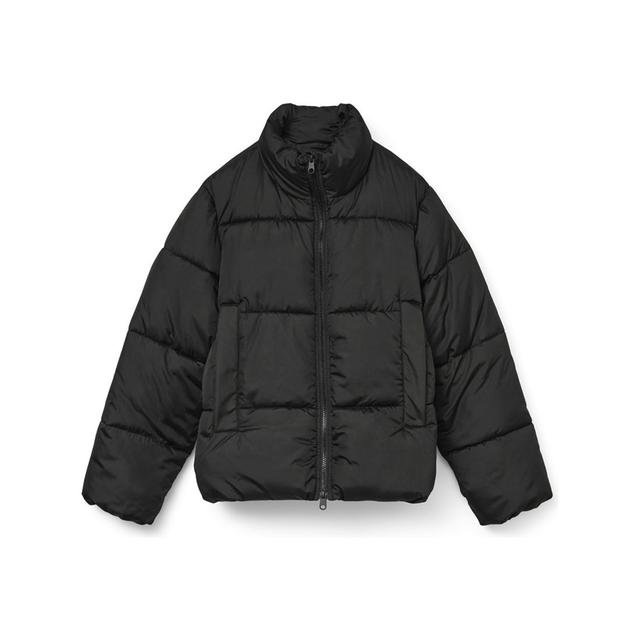 Pūkinė striukė moterims, Juoda, Parda jacket