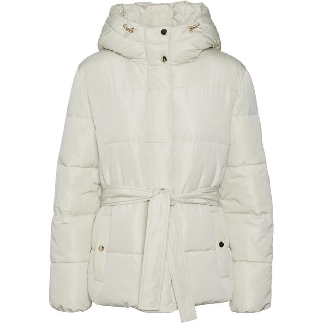 Pūkinė striukė moterims, Balta, Farah jacket