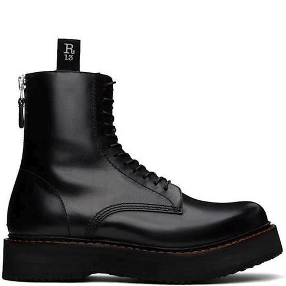 Aulinukai moterims, Juoda, R13 stack boot